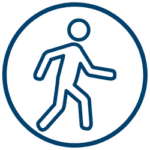 icon of person moving